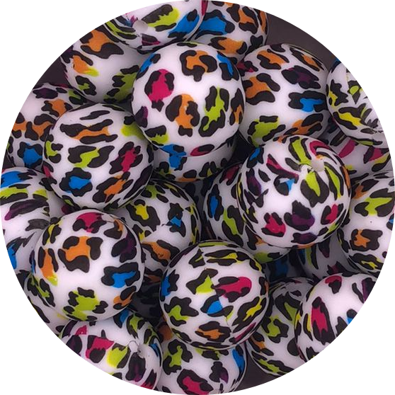 Retro Leopard-19mm-round-10pack