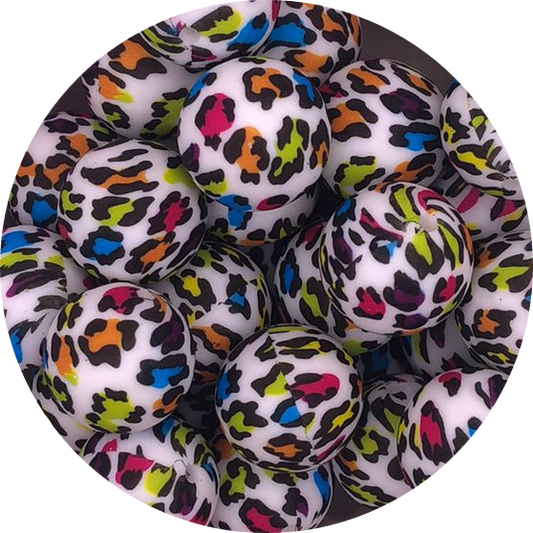 Retro Leopard-19mm-round-10pack