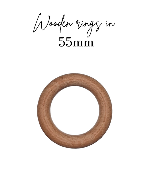Wooden ring 55mm