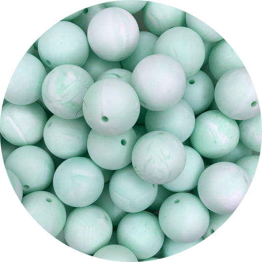 Marble Mint-19mm-round-10pack