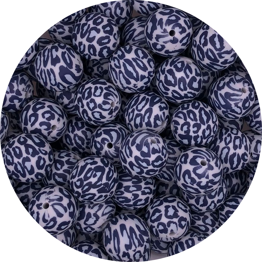 Blue Leopard-19mm-round-10pack