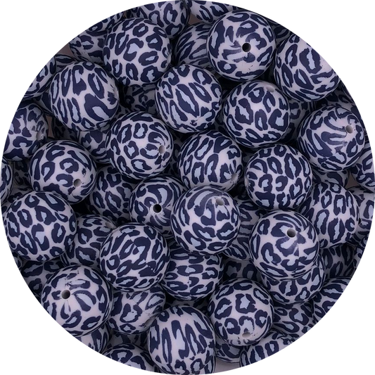 Blue Leopard-19mm-round-10pack