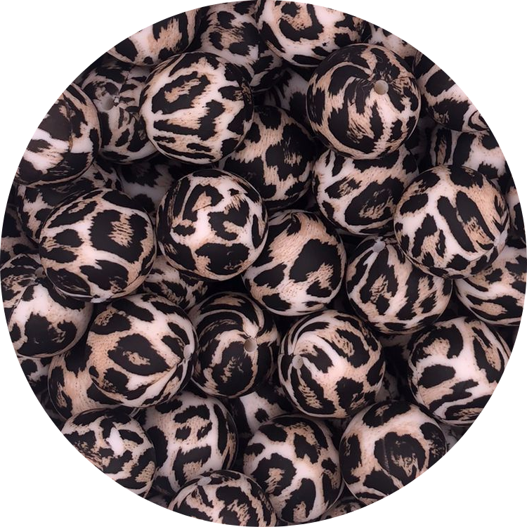 Brown Leopard-19mm-round-10pack