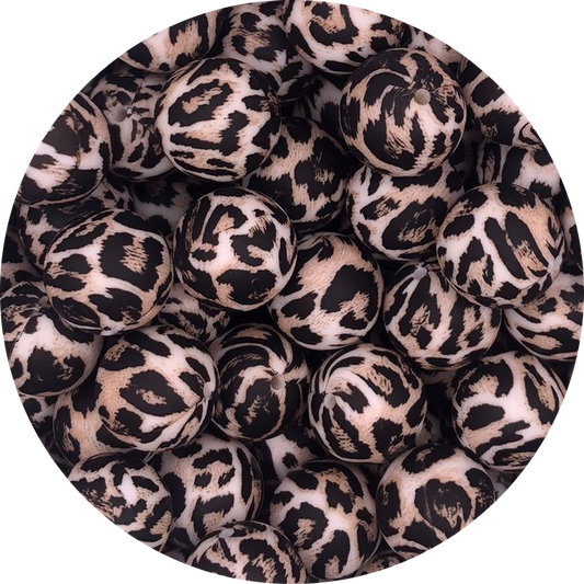 Brown Leopard-19mm-round-10pack