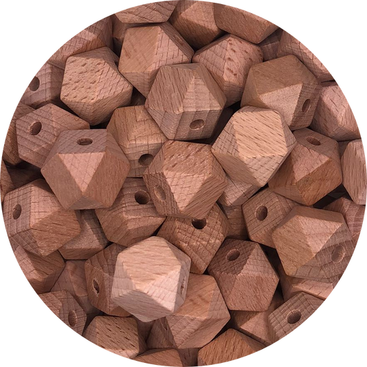 Beech Wood-17mm-hexagon-10 Pack