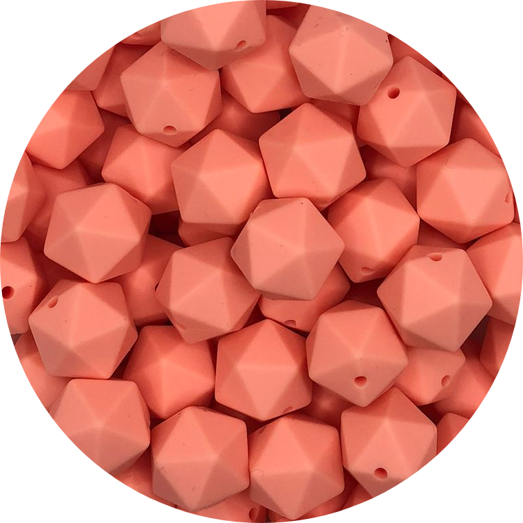 Bright Peachy-icosahedron-10 Pack