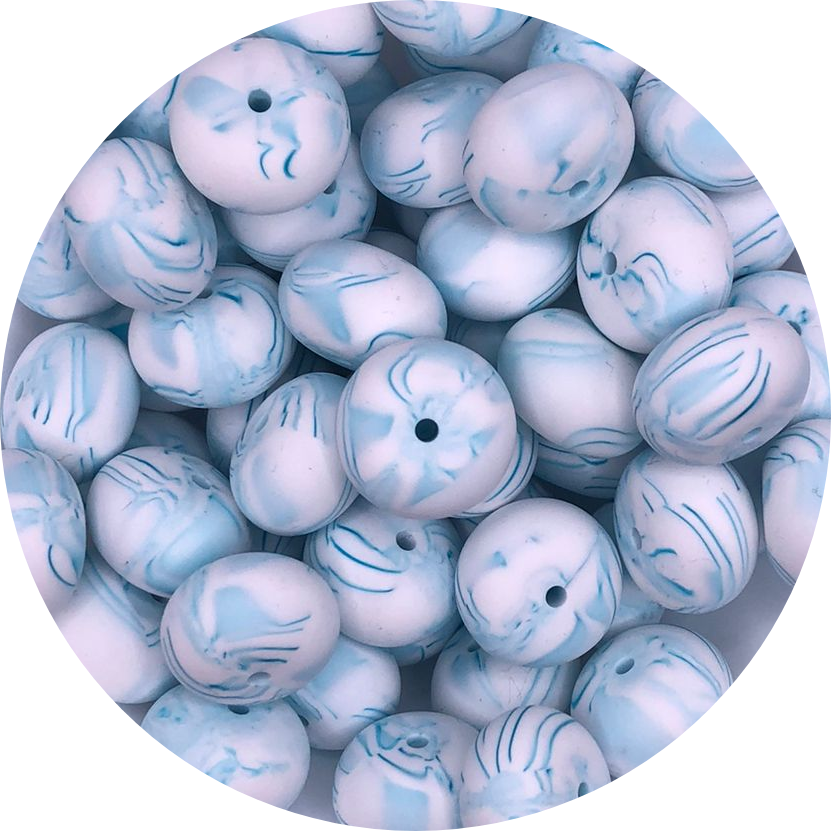 Marble Teal-22mm-abacus-10 pack