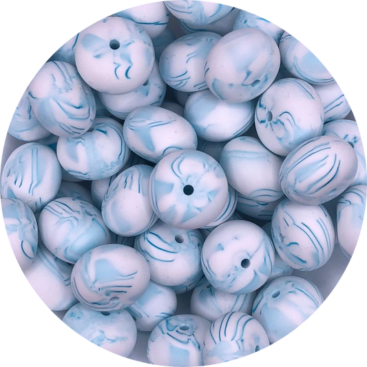 Marble Teal-22mm-abacus-10 pack