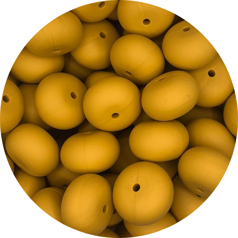 Mustard Yellow-22mm-Abacus-10pack