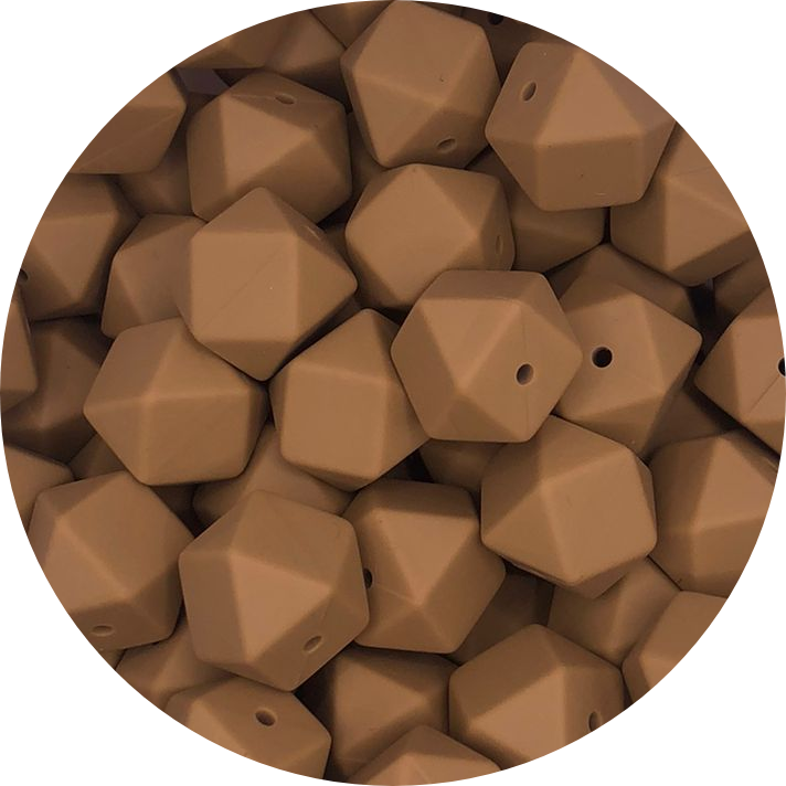 Brown Sugar-17mm-Hexagon-10Pack