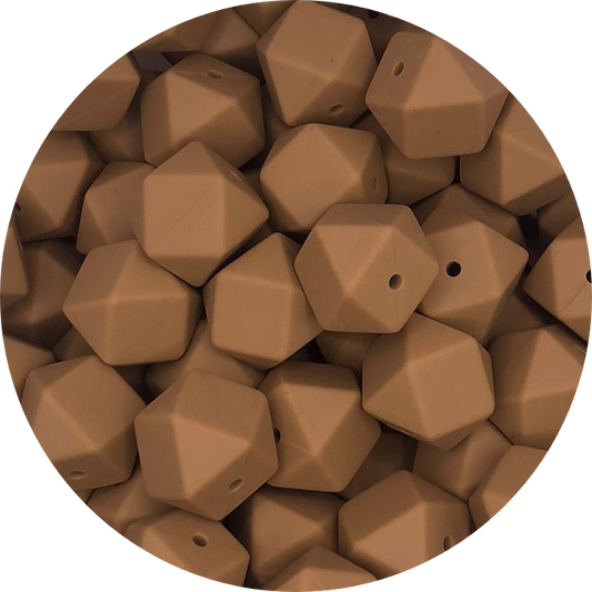 Brown Sugar-17mm-Hexagon-10Pack