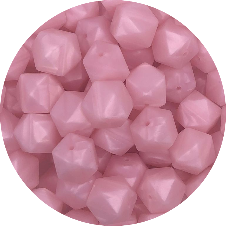 Pearl Pink-17mm-Hexagon-10Pack