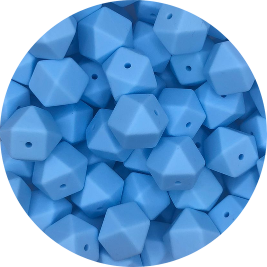 Baby Blue-17mm-Hexagon-10Pack