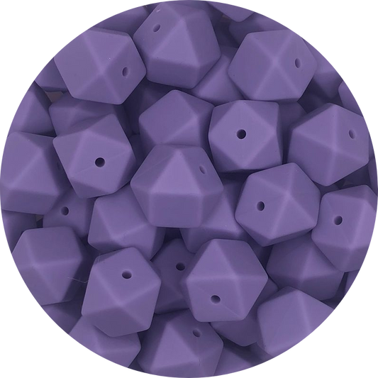 Lilac Purple-17mm-hexagon-10pack