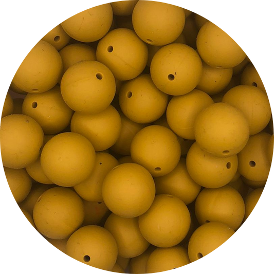 Mustard Yellow - 19mm round - 10pack