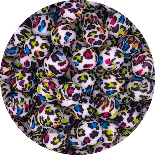 Retro Leopard-15mm-round-10pack