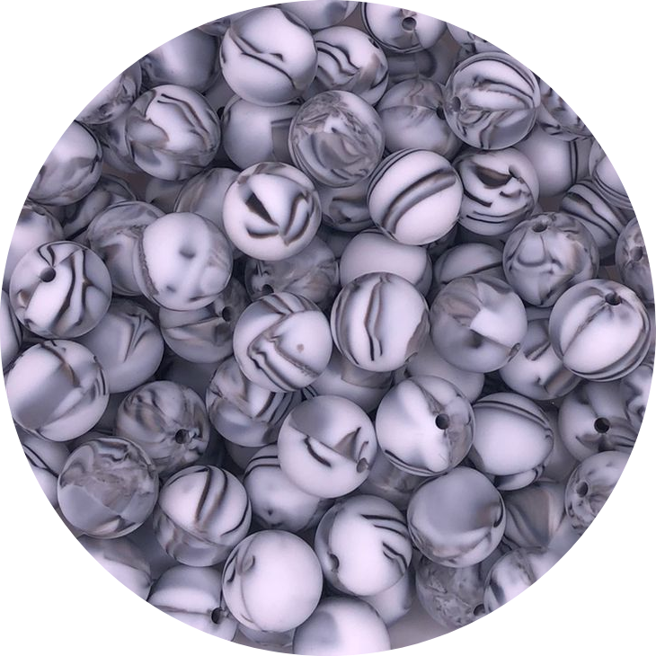 Marbled Zebra-15mm-round-10pack