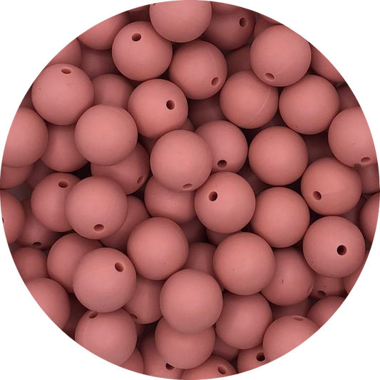 Dusty Pink-15mm-round-10pack